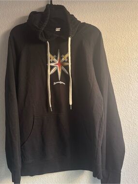 Vegas Golden Knights Black Hooded Pullover Sweatshirt VGK NHL size XXL pockets